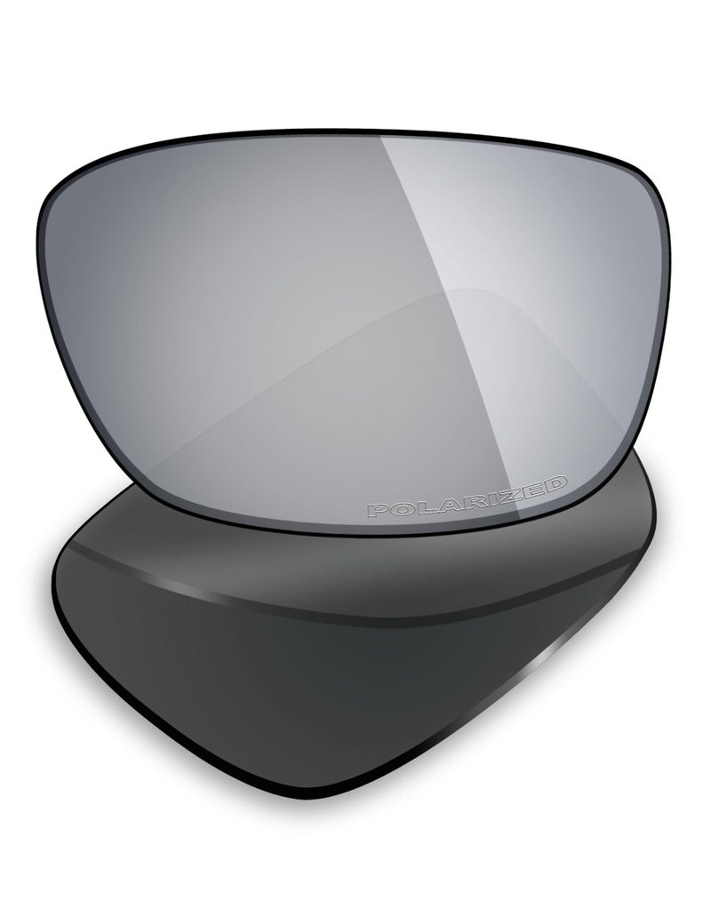 Mryok Plus Polarized Replacement Lenses for Oakley Drop Point OO9367 Sunglasses, HD Polarized, UV Protection, Impact Resistant & Perfectly Fit - Silver Titanium - Image 1